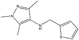 1,3,5-trimethyl-N-(thiophen-2-ylmethyl)-1H-pyrazol-4-amine 结构式