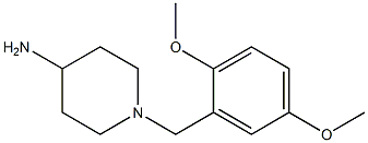 1-[(2,5-dimethoxyphenyl)methyl]piperidin-4-amine 结构式