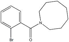 1-[(2-bromophenyl)carbonyl]azocane 结构式