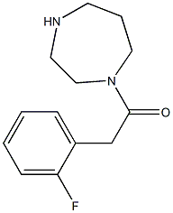 1-[(2-fluorophenyl)acetyl]-1,4-diazepane 结构式