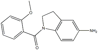 1-[(2-methoxyphenyl)carbonyl]-2,3-dihydro-1H-indol-5-amine 结构式