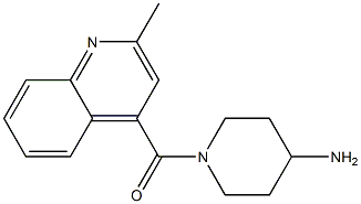 1-[(2-methylquinolin-4-yl)carbonyl]piperidin-4-amine 结构式