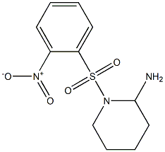 1-[(2-nitrobenzene)sulfonyl]piperidin-2-amine 结构式