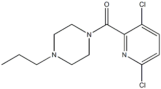 1-[(3,6-dichloropyridin-2-yl)carbonyl]-4-propylpiperazine 结构式