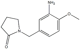 1-[(3-amino-4-methoxyphenyl)methyl]pyrrolidin-2-one 结构式