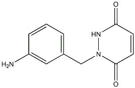 1-[(3-aminophenyl)methyl]-1,2,3,6-tetrahydropyridazine-3,6-dione 结构式