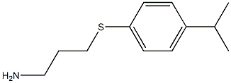 1-[(3-aminopropyl)sulfanyl]-4-(propan-2-yl)benzene 结构式