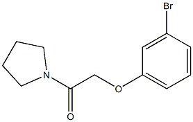 1-[(3-bromophenoxy)acetyl]pyrrolidine 结构式