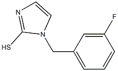 1-[(3-fluorophenyl)methyl]-1H-imidazole-2-thiol 结构式