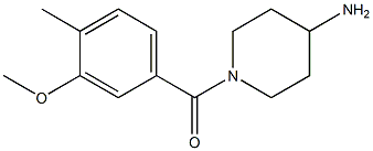 1-[(3-methoxy-4-methylphenyl)carbonyl]piperidin-4-amine 结构式