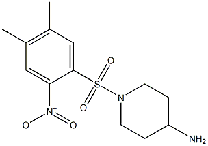 1-[(4,5-dimethyl-2-nitrobenzene)sulfonyl]piperidin-4-amine 结构式