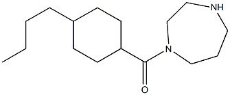 1-[(4-butylcyclohexyl)carbonyl]-1,4-diazepane 结构式