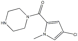 1-[(4-chloro-1-methyl-1H-pyrrol-2-yl)carbonyl]piperazine 结构式