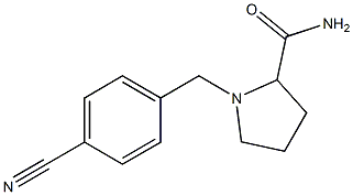 1-[(4-cyanophenyl)methyl]pyrrolidine-2-carboxamide 结构式
