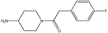 1-[(4-fluorophenyl)acetyl]piperidin-4-amine 结构式
