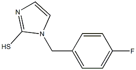 1-[(4-fluorophenyl)methyl]-1H-imidazole-2-thiol 结构式