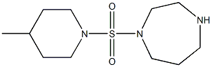 1-[(4-methylpiperidine-1-)sulfonyl]-1,4-diazepane 结构式