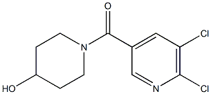 1-[(5,6-dichloropyridin-3-yl)carbonyl]piperidin-4-ol 结构式