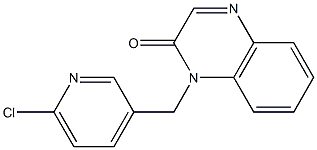 1-[(6-chloropyridin-3-yl)methyl]-1,2-dihydroquinoxalin-2-one 结构式