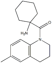 1-[(6-methyl-1,2,3,4-tetrahydroquinolin-1-yl)carbonyl]cyclohexan-1-amine 结构式