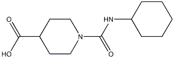 1-[(cyclohexylamino)carbonyl]piperidine-4-carboxylic acid 结构式