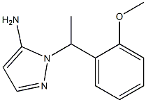 1-[1-(2-methoxyphenyl)ethyl]-1H-pyrazol-5-amine 结构式