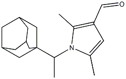 1-[1-(adamantan-1-yl)ethyl]-2,5-dimethyl-1H-pyrrole-3-carbaldehyde 结构式