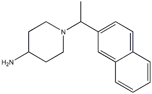 1-[1-(naphthalen-2-yl)ethyl]piperidin-4-amine 结构式