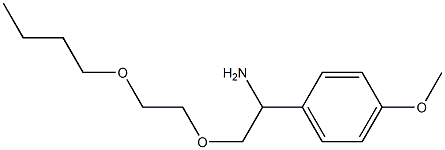 1-[1-amino-2-(2-butoxyethoxy)ethyl]-4-methoxybenzene 结构式