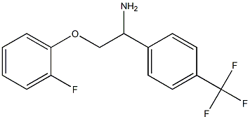 1-[1-amino-2-(2-fluorophenoxy)ethyl]-4-(trifluoromethyl)benzene 结构式