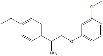 1-[1-amino-2-(3-methoxyphenoxy)ethyl]-4-ethylbenzene 结构式