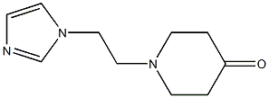 1-[2-(1H-imidazol-1-yl)ethyl]piperidin-4-one 结构式