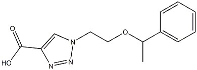 1-[2-(1-phenylethoxy)ethyl]-1H-1,2,3-triazole-4-carboxylic acid 结构式