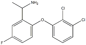 1-[2-(2,3-dichlorophenoxy)-5-fluorophenyl]ethan-1-amine 结构式