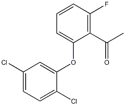 1-[2-(2,5-dichlorophenoxy)-6-fluorophenyl]ethan-1-one 结构式