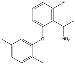 1-[2-(2,5-dimethylphenoxy)-6-fluorophenyl]ethan-1-amine 结构式