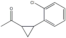 1-[2-(2-chlorophenyl)cyclopropyl]ethan-1-one 结构式