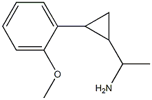 1-[2-(2-methoxyphenyl)cyclopropyl]ethan-1-amine 结构式