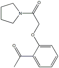 1-[2-(2-oxo-2-pyrrolidin-1-ylethoxy)phenyl]ethanone 结构式