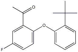 1-[2-(2-tert-butylphenoxy)-5-fluorophenyl]ethan-1-one 结构式