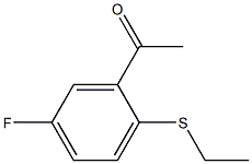 1-[2-(ethylsulfanyl)-5-fluorophenyl]ethan-1-one 结构式