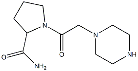 1-[2-(piperazin-1-yl)acetyl]pyrrolidine-2-carboxamide 结构式