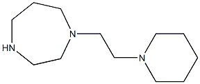 1-[2-(piperidin-1-yl)ethyl]-1,4-diazepane 结构式