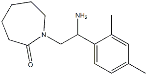 1-[2-amino-2-(2,4-dimethylphenyl)ethyl]azepan-2-one 结构式