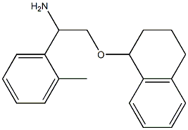 1-[2-amino-2-(2-methylphenyl)ethoxy]-1,2,3,4-tetrahydronaphthalene 结构式