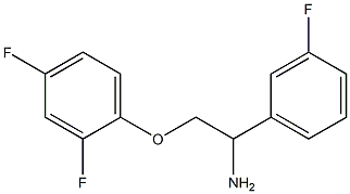1-[2-amino-2-(3-fluorophenyl)ethoxy]-2,4-difluorobenzene 结构式