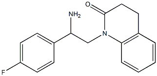 1-[2-amino-2-(4-fluorophenyl)ethyl]-3,4-dihydroquinolin-2(1H)-one 结构式