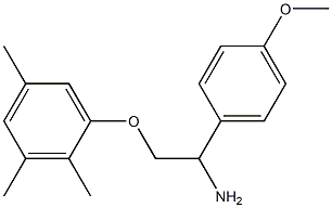 1-[2-amino-2-(4-methoxyphenyl)ethoxy]-2,3,5-trimethylbenzene 结构式