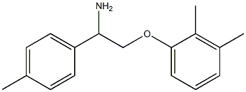 1-[2-amino-2-(4-methylphenyl)ethoxy]-2,3-dimethylbenzene 结构式