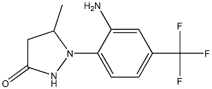 1-[2-amino-4-(trifluoromethyl)phenyl]-5-methylpyrazolidin-3-one 结构式